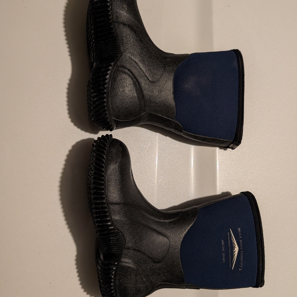 Black and Blue Neoprene Boots - Picture 3 of 8